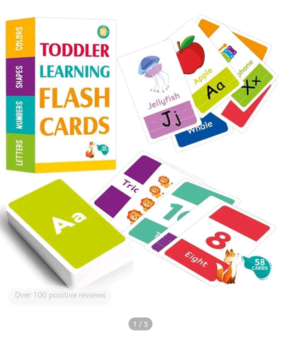 58pc Flashcard set