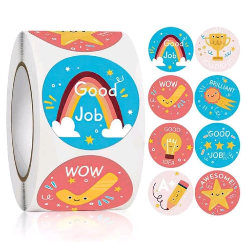 500pc roll reward stickers