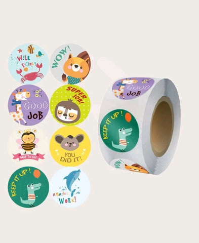 500pc roll award /encouragement stickers
